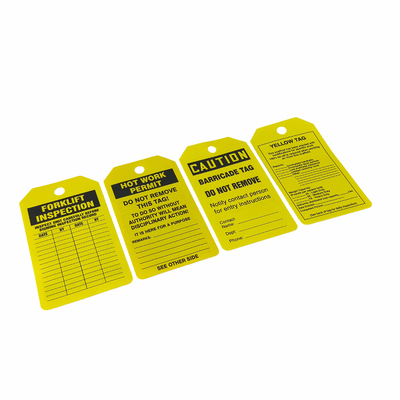 Customized Plastic Safety Tag With Durable Waterproof Design And Logo