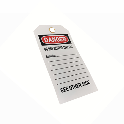 Waterproof Long Lasting Customized Plastic Safety Tags