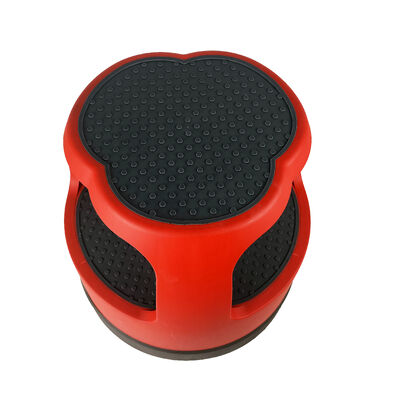 Round, 2-Step, 15", Step and Lock Wheels, 300 lb Capacity, Red