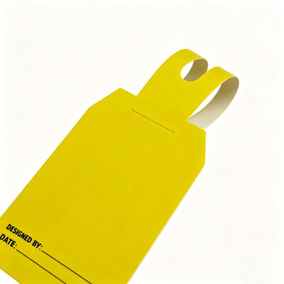 Custom Double Sided Full Color Printed Hang Tags with Personalized Logo and Tear Resistant Plastic Material