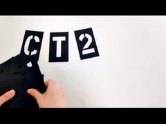 Специальное печать ПВХ прямоугольник черный номер и буквы штенцель для общественности