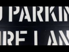 Восковка письма PVC движения пластиковая для черноты общественного места