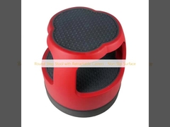 Круглый ступени столик с выдвижными колесами - нескользящая поверхность