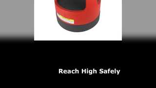 Красный табурет с 15 ступеньками, вместимость 300 фунтов