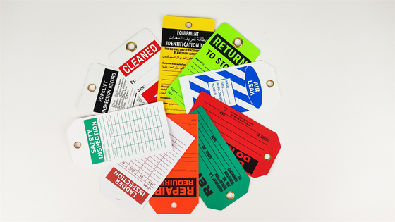 Customized Plastic Safety Tag Readable For Danger Notification