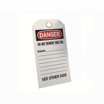 Waterproof Long Lasting Customized Plastic Safety Tags