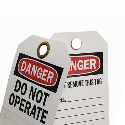 Waterproof Long Lasting Customized Plastic Safety Tags