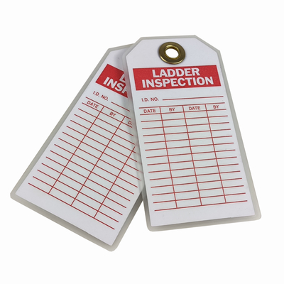 Laminated Danger Tag Printed Logo Waterproof Durable Outdoor Warning Lockout Tag