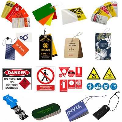 Plastic Safety Lockout Tagout Tags Customize  Waterproof Tag