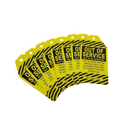 Plastic Safety Lockout Tagout Tags Customize  Waterproof Tag