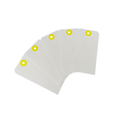 Виниловый пустой подарочный тег ПВХ слезозащитный водонепроницаемый пластиковый тег с проволокой