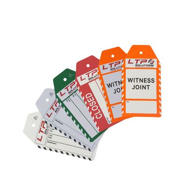 Полипропиленовый ярлык ПВХ слезозащитный Двухсторонний печатный пластиковый ярлык для предупреждения