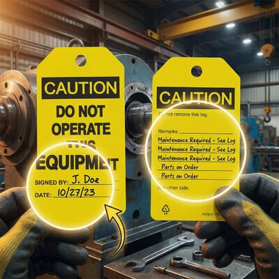 Custom  Hang Tag for Quality Control in Warehouse, Shop Floor, Machinery, Equipment or Office