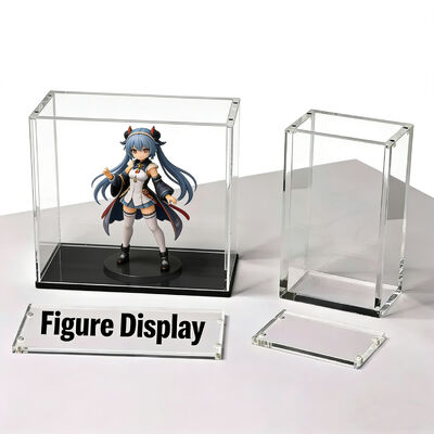 Custom Durable Hobby Display Case  Dust-Proof Tabletop Toy Figure Collectibles Display Box