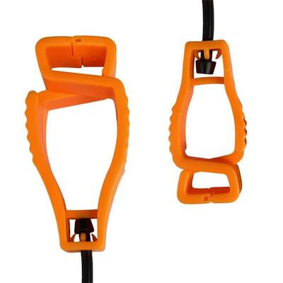 Custom Safety Hand Glove Clip Polyoxymethylene Interlock Plastic Glove Clips for Label Work