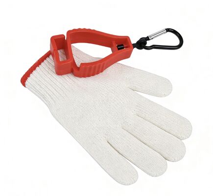 High Quality Glove Holder Industrial Glove Clips with Metal Carabiner Custom Plastic Safety Glove Holder for Construction