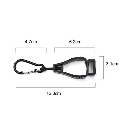 Custom Glove Clip Safety Holder with Carabiner for Work Contruction Outdoor
