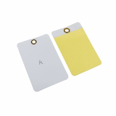 Custom Waterproof PVC Safety Tag with Digital Printing and Transparent Design for Industrial Safety